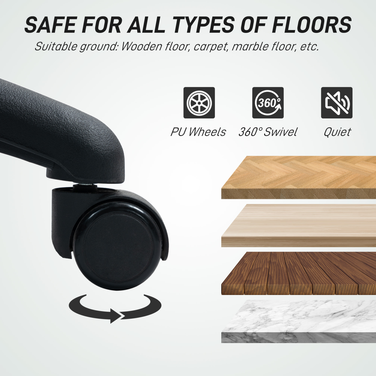 HOMCOM Drafting Stool Chair with Adjustable Armrest for Standing Desk, Black