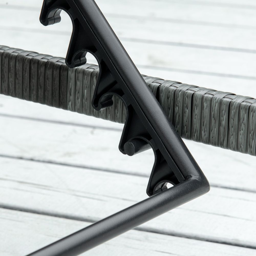 Luxury Grey Rattan Outdoor Sun Lounger Recliner - Stylish & Versatile Comfort