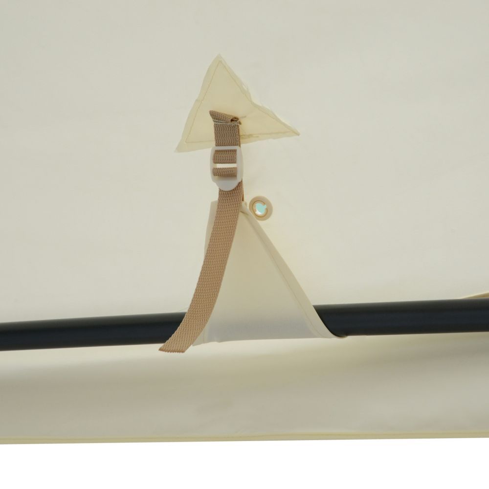 Outsunny 3x3m Cream White Garden Gazebo - Stylish UV Protection & Netting