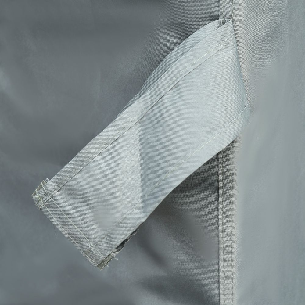 Outsunny 3.6x3m Aluminum Pergola Canopy with Retractable Curtains - Dark Grey