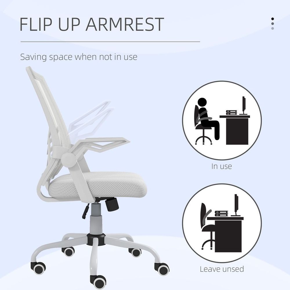 Vinsetto Ergonomic Mesh Office Chair - Comfortable Support & Easy Mobility