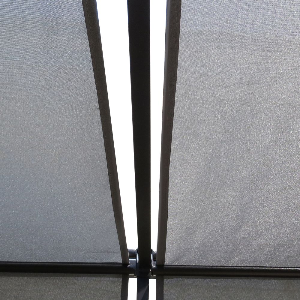 Outsunny 3x3m Steel Pergola with Retractable Canopy - Outdoor Bliss Awaits!