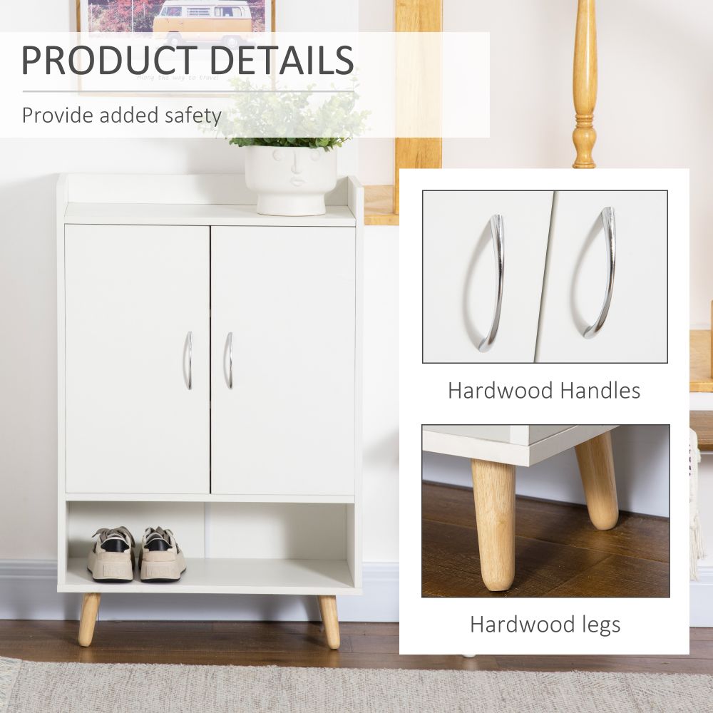 Sleek Modern Shoe Cabinet with Doors - Stylish Storage for Every Entryway!