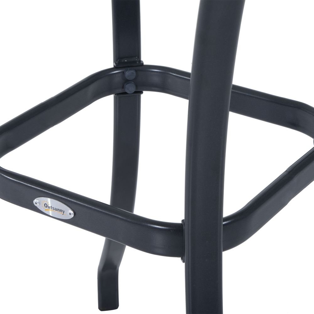 Elegant Square Glass Bistro Table for Indoor/Outdoor Dining - 68.5x84 cm