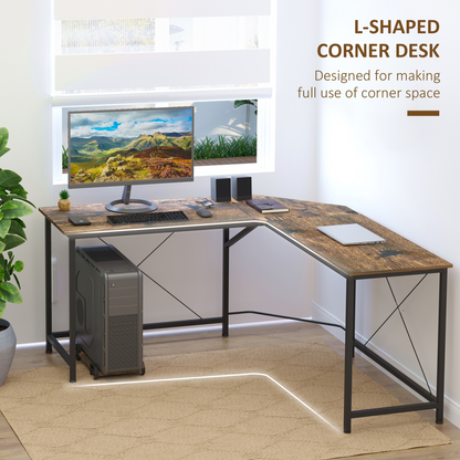 Corner L-Shape Gaming Desk: PC Workstation for Home Office