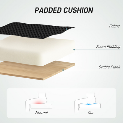 HOMCOM Drafting Stool Chair with Adjustable Armrest for Standing Desk, Black