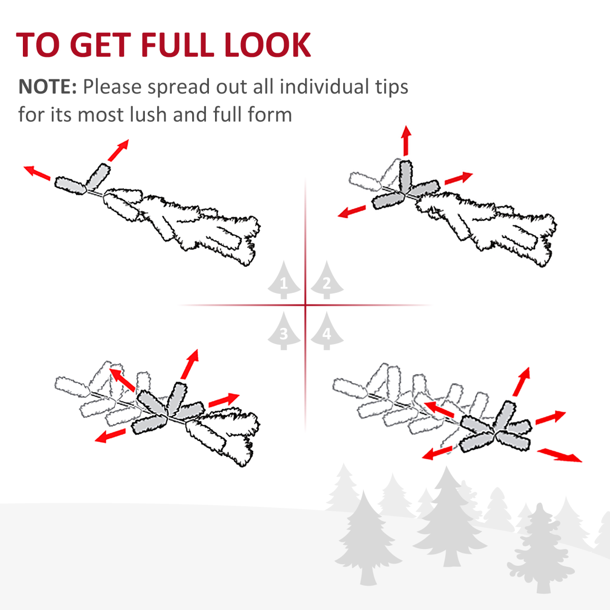 2.1m Pencil-Slim Artificial Pine Christmas Tree - 499 Tips & Stand