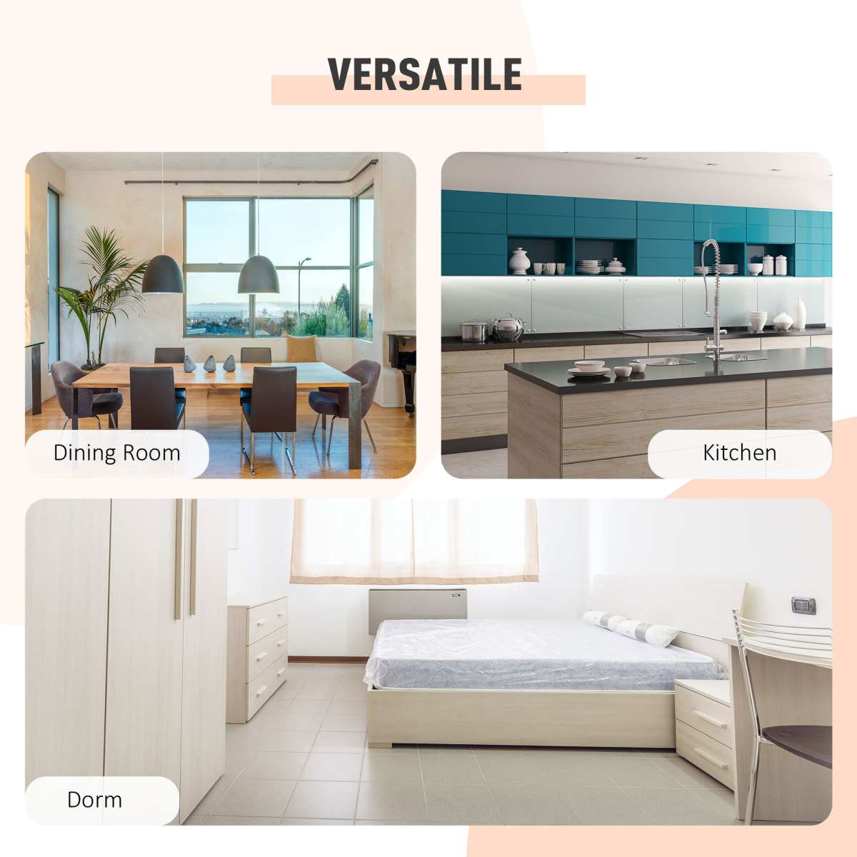 HOMCOM Folding Desk with Storage Shelves - Oak/White, Space-Saving