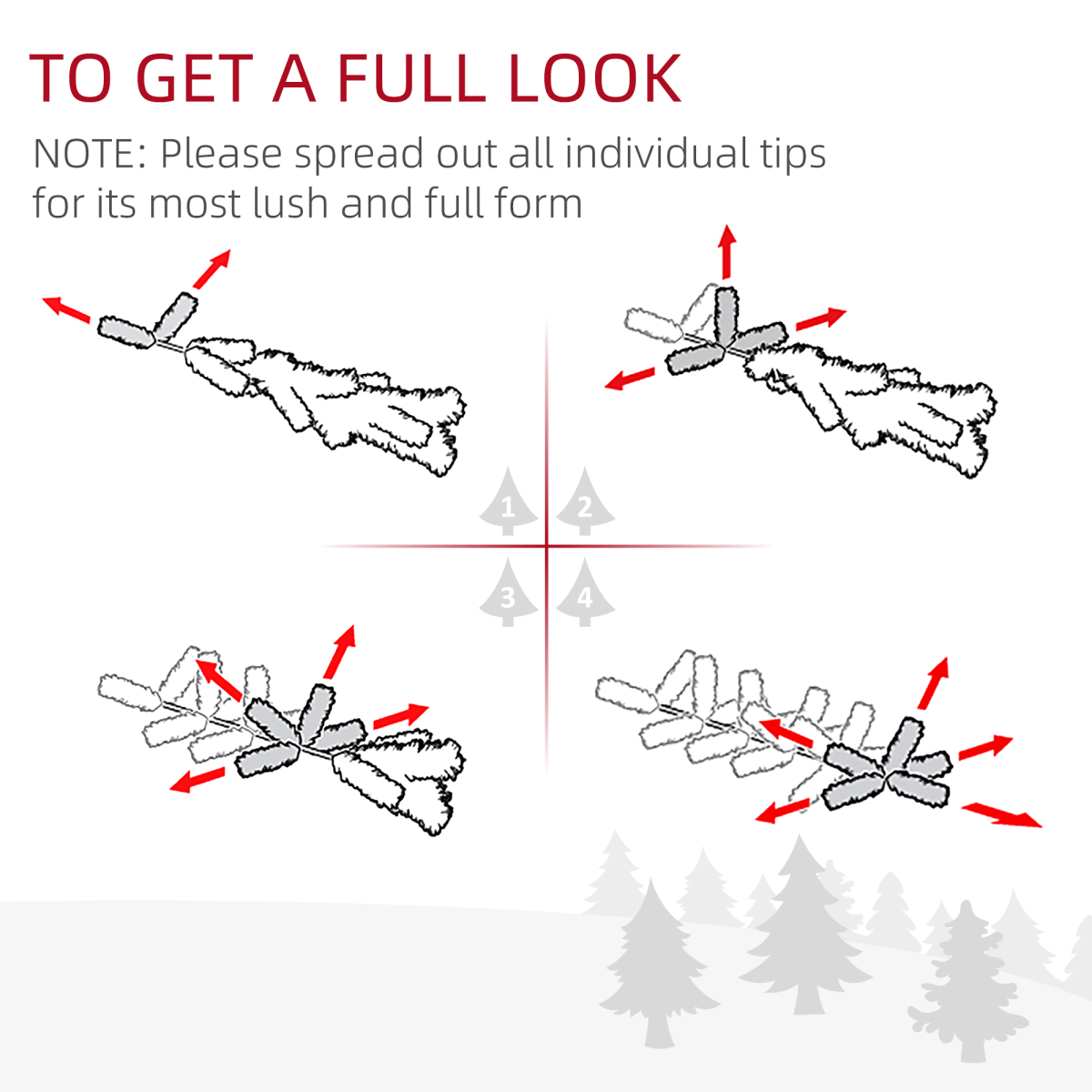 1.8m (6ft) White Pencil-Slim Artificial Christmas Tree, 390 Tips