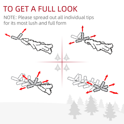 1.8m (6ft) White Pencil-Slim Artificial Christmas Tree, 390 Tips