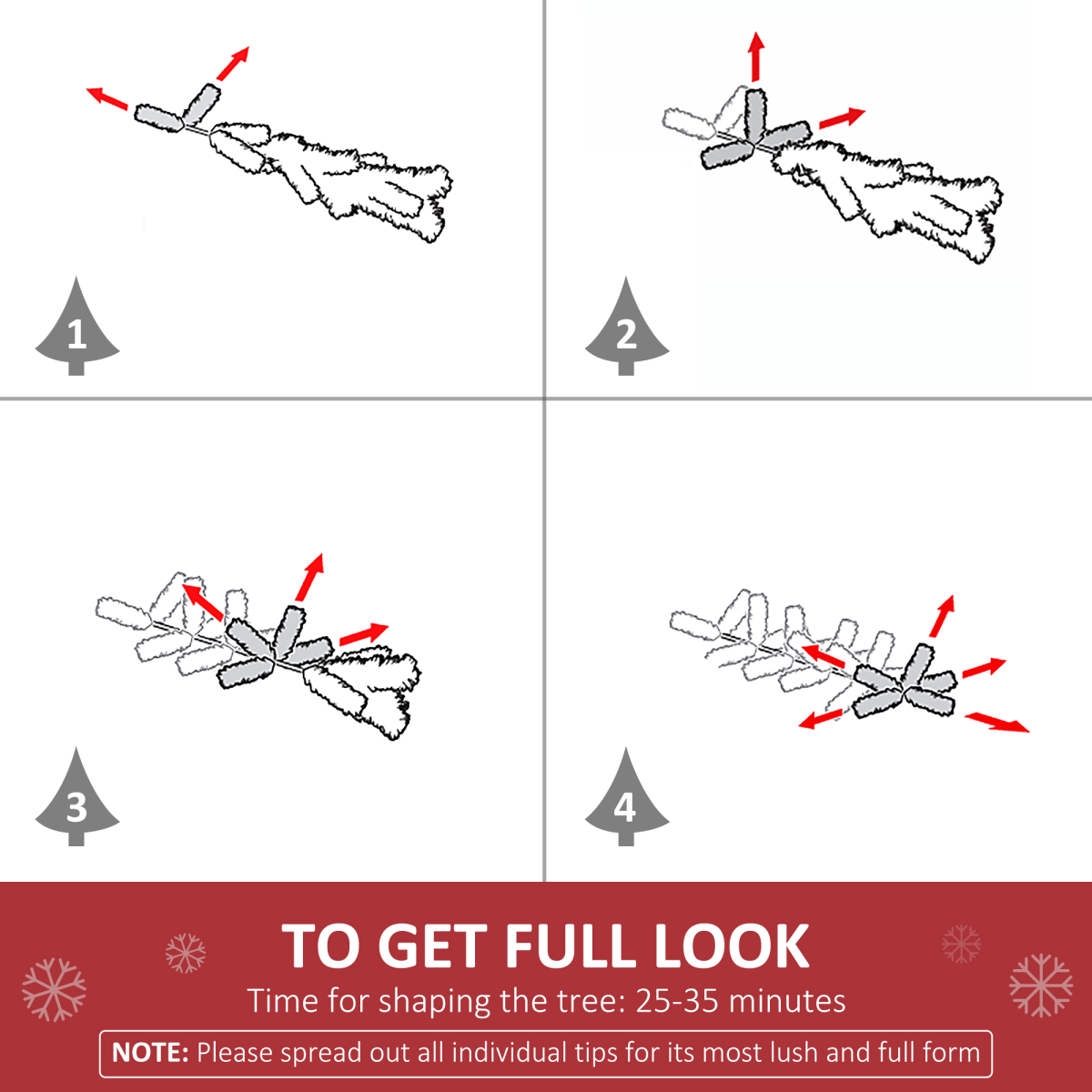 4 Feet Green Warm White LED Christmas Tree with 8 Light Patterns & Controller