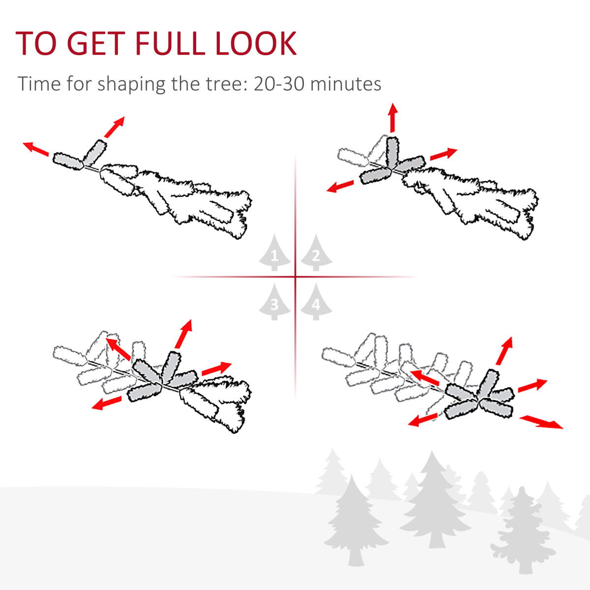 6FT Prelit Pencil Christmas Tree - Warm White LEDs, Red Berry Accents