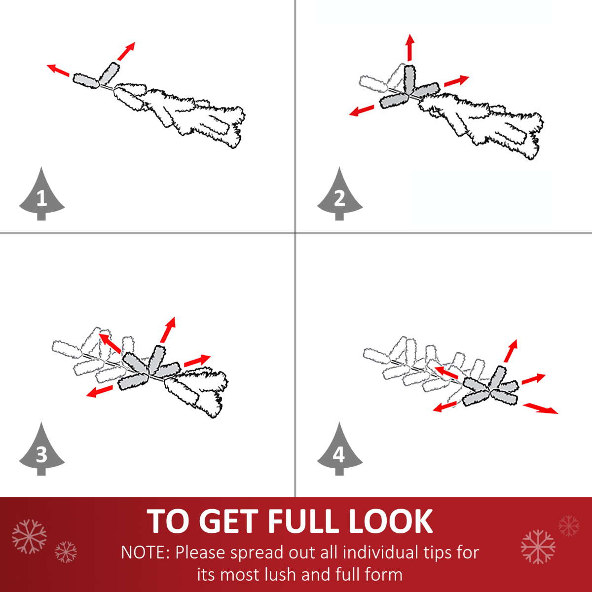 4ft Pre-Lit Artificial Christmas Tree with Fibre Star LED Lights - Indoor Green