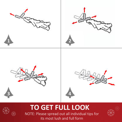 4ft Pre-Lit Artificial Christmas Tree with Fibre Star LED Lights - Indoor Green