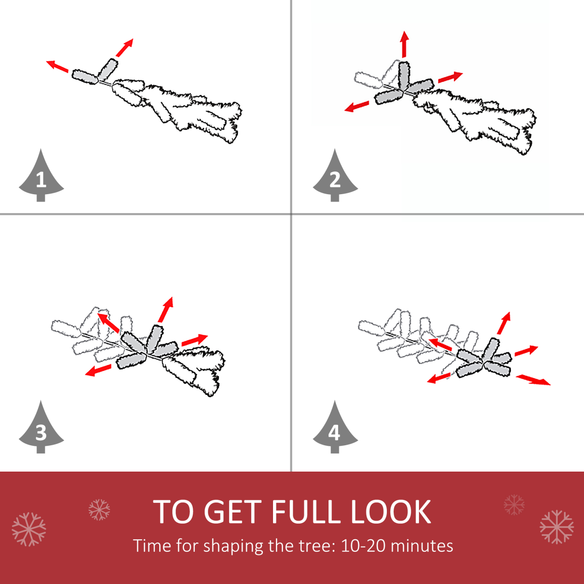 5ft Prelit Fiber-Optic Christmas Tree with Multicolor LED Lights