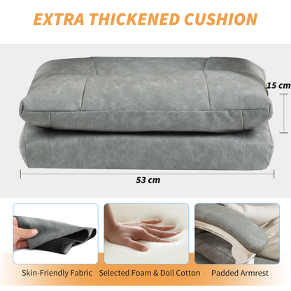 HOMCOM Office Chair with Adjustable Lumbar Support, Computer Chair, Grey