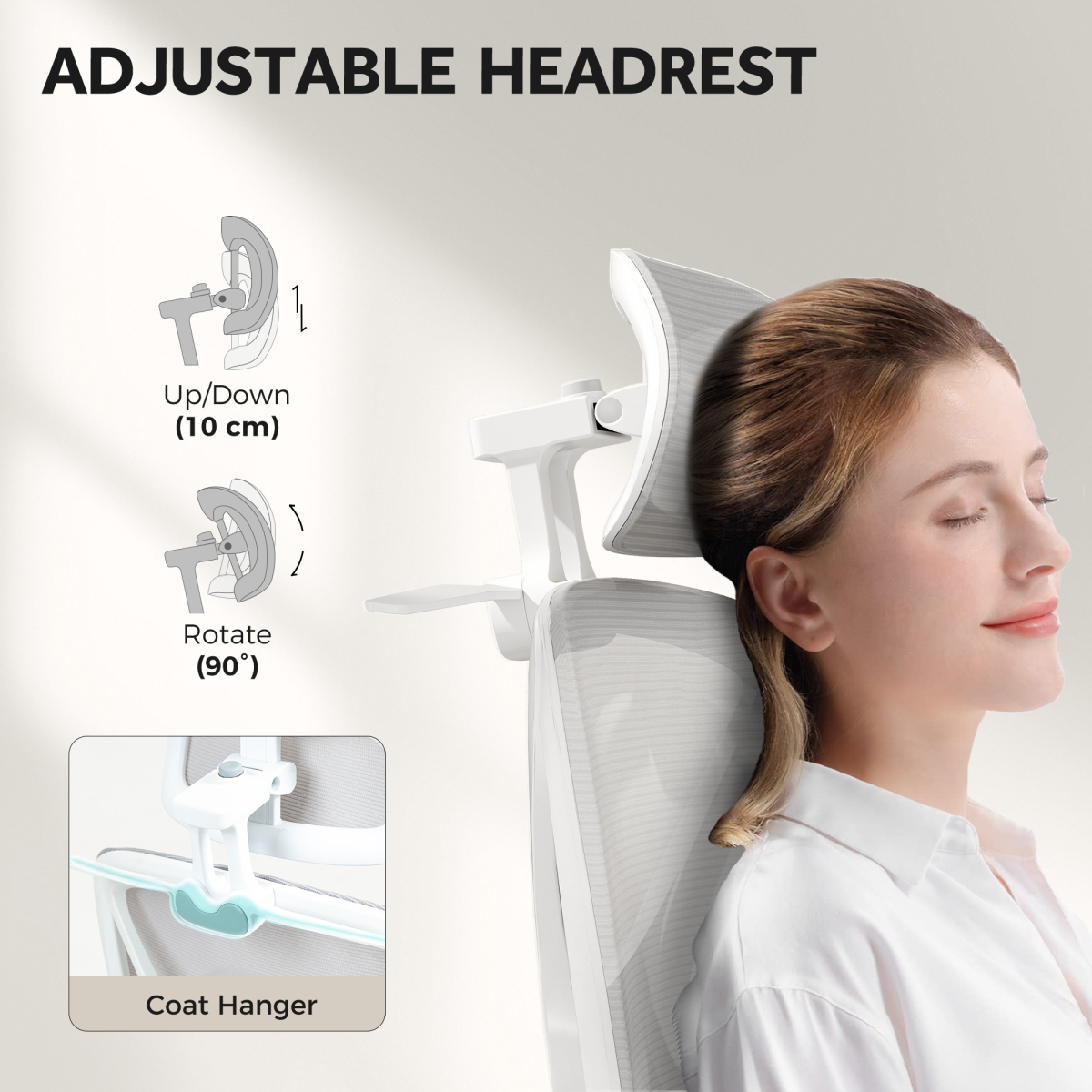 HOMCOM Ergonomic Office Chair, Recliner Computer Chair with Footrest, Grey