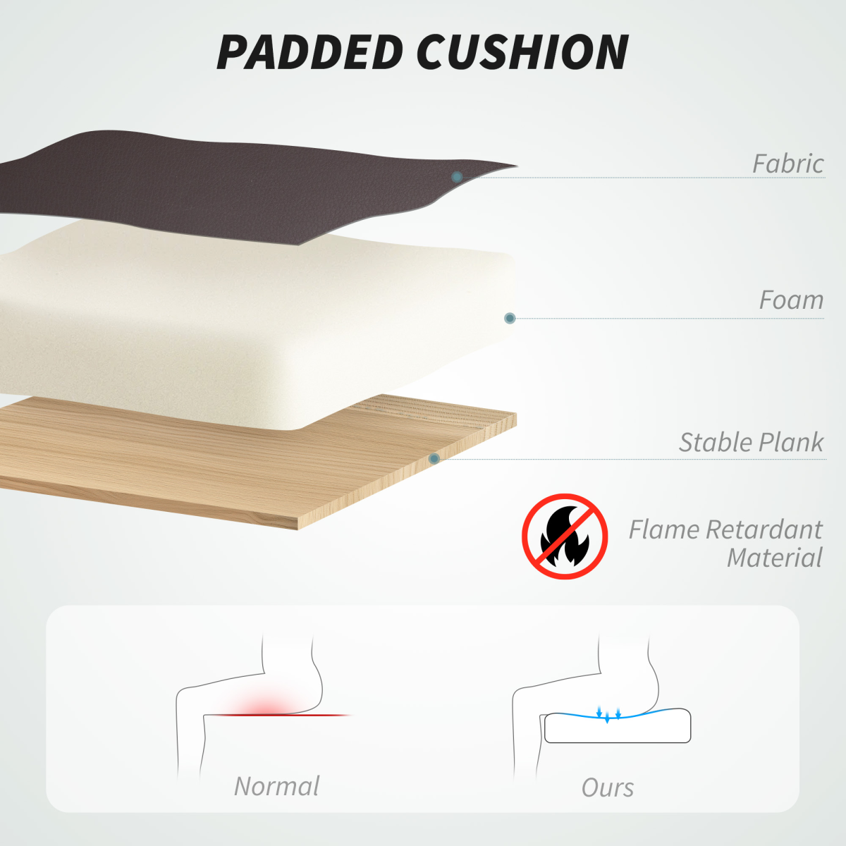 HOMCOM PU Leather Massage Office Chair, Reclining Desk Chair, Brown