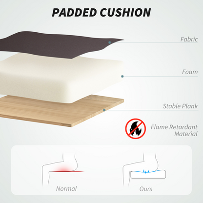 HOMCOM PU Leather Massage Office Chair, Reclining Desk Chair, Brown