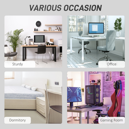 L-Shaped Corner Desk with Drawer, Black, Home Office by HOMCOM