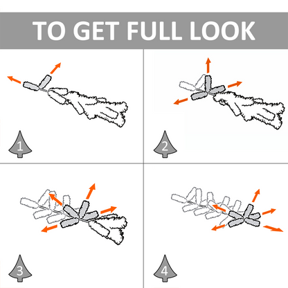 1.5m Slim Pencil Christmas Tree, 294 Tips, Stand, Flame-Retardant PVC Leaves