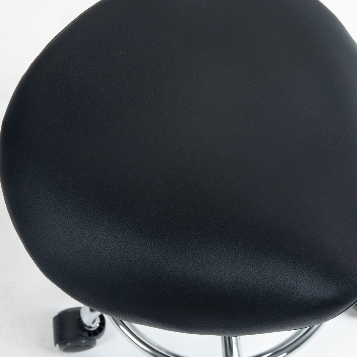 HOMCOM Saddle Chair, Rolling Salon Stool for Massage Spa Clinic Beauty, Black