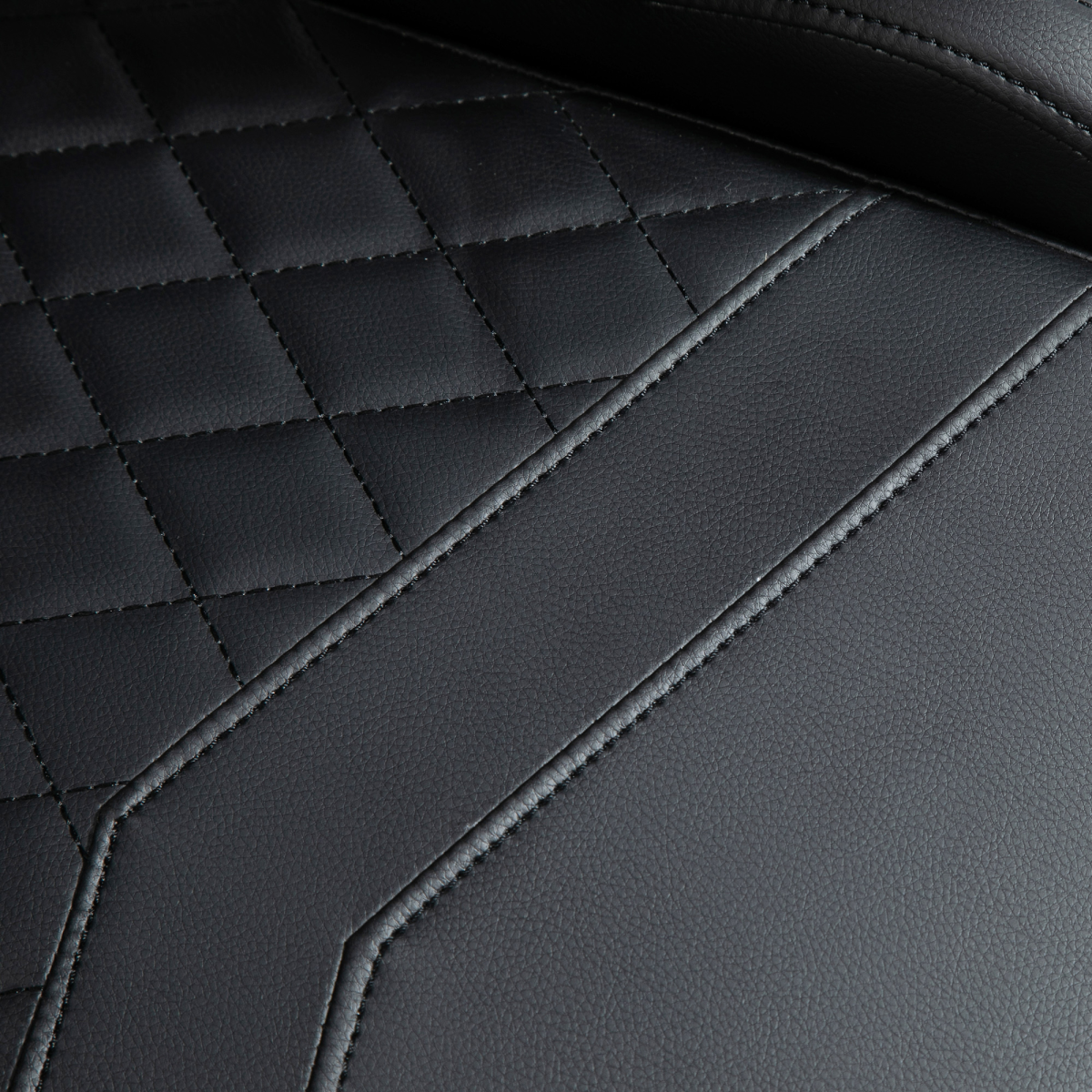 Racing Gaming Chair PU Leather Gamer Recliner Home Office, Black