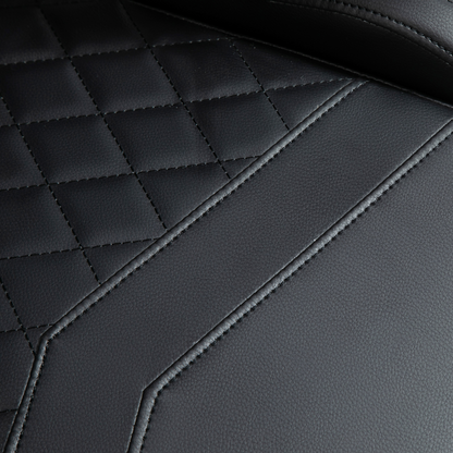 Racing Gaming Chair PU Leather Gamer Recliner Home Office, Black