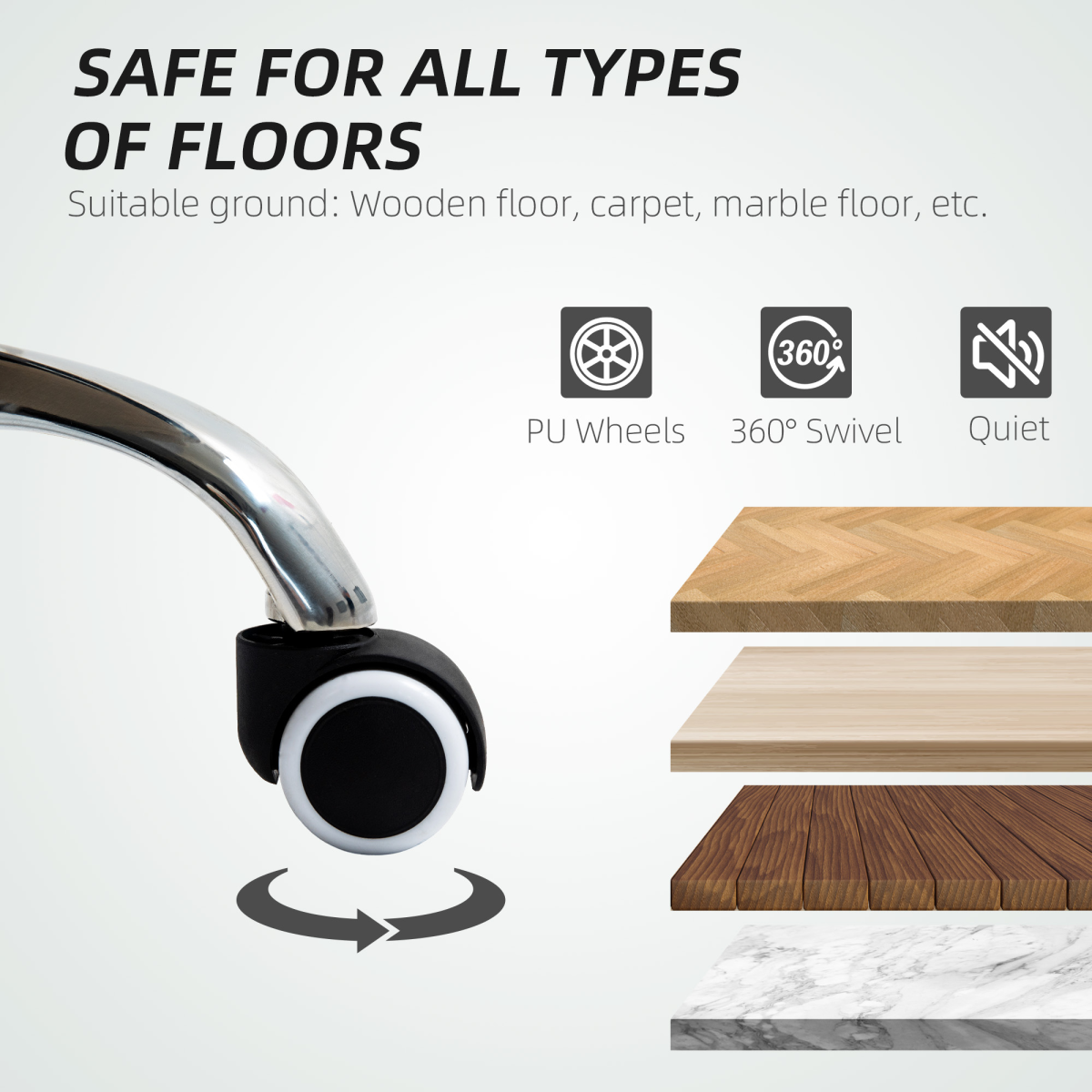 HOMCOM Executive Office Chair, Recliner Computer Chair with Footrest, Cream