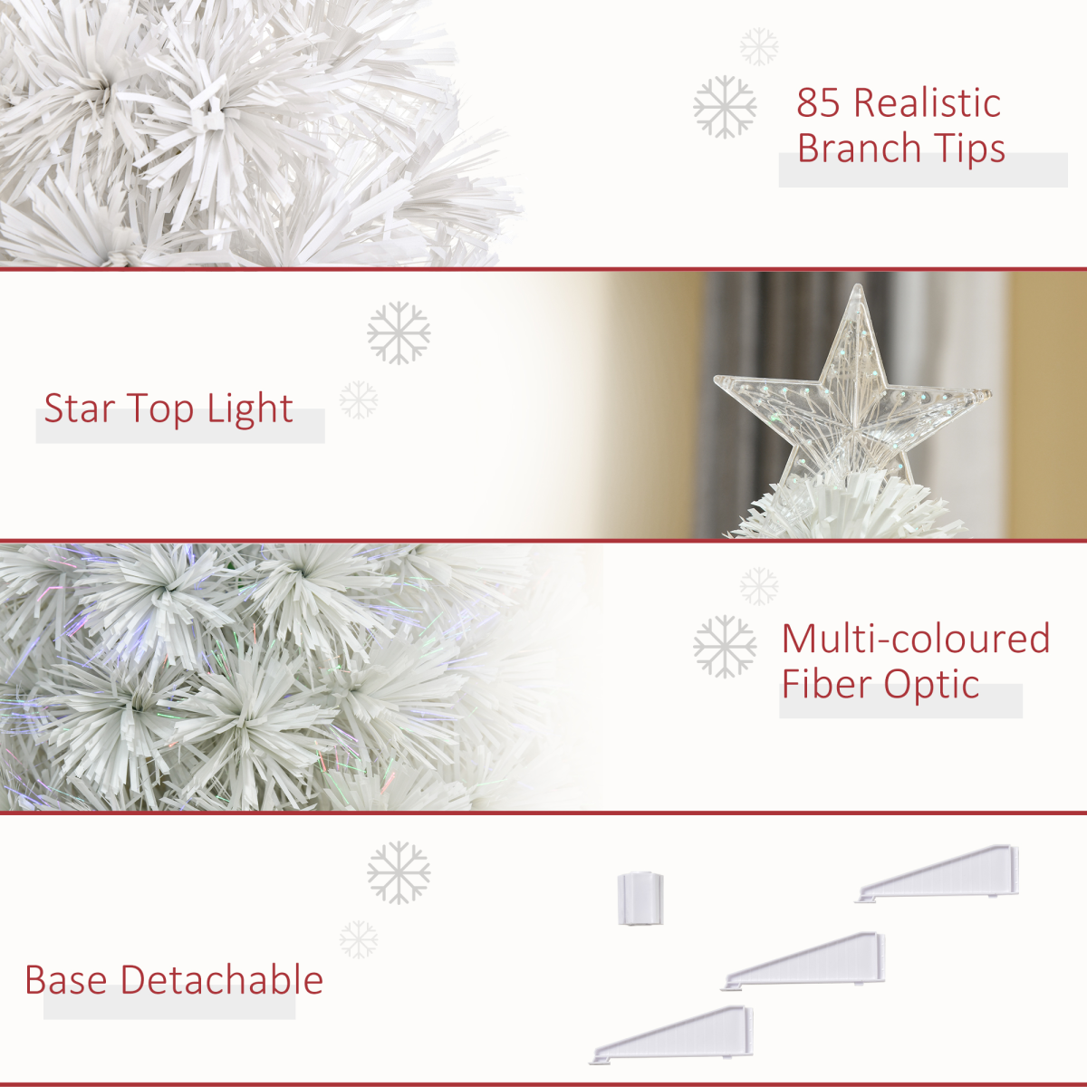 2.5ft Prelit Tabletop Christmas Tree with Fibre Desk & White Star