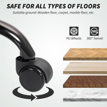 HOMCOM Fabric Office Chair, Computer Desk Chair for Home, Light Grey