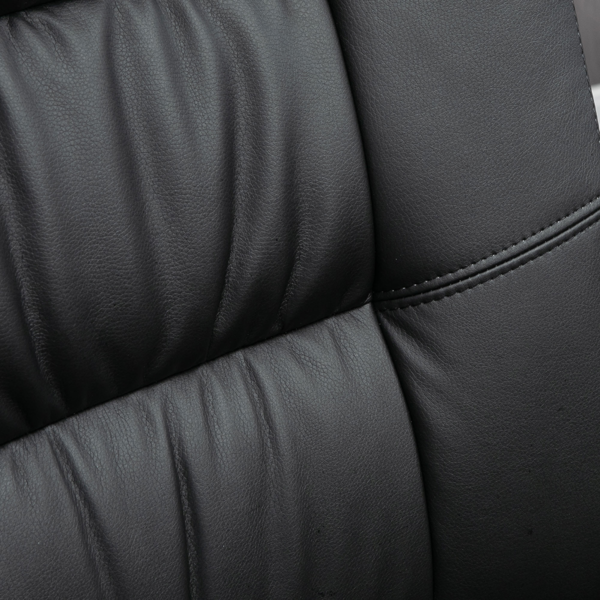 PU Leather Executive Office Chair High Back Height Adjustable Desk Chair, Black