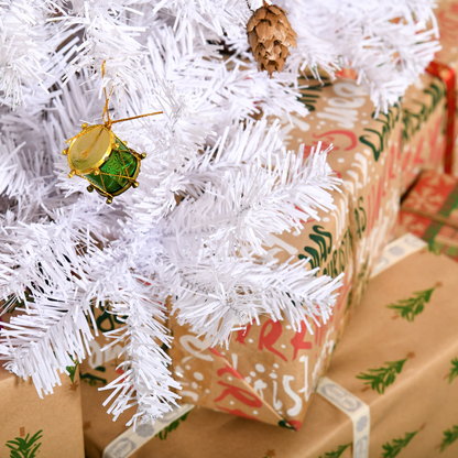 5ft Snow Artificial Christmas Tree with Metal Stand - 680 Tips, White