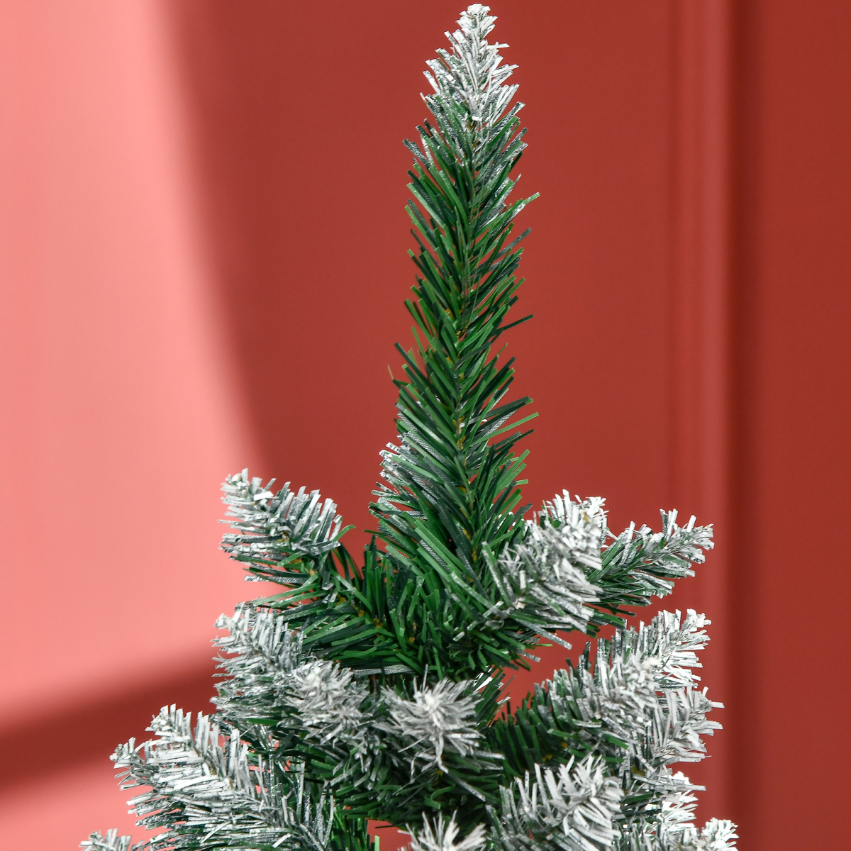 5 ft Snowy Artificial Christmas Tree with Pine Cones - Holiday Home Decor