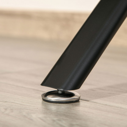 L-Shaped Corner Desk with Drawer, Black, Home Office by HOMCOM