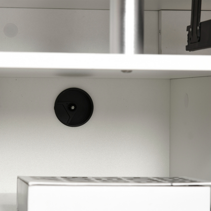 HOMCOM White Computer Desk with Keyboard Tray, Drawer & Monitor Shelf