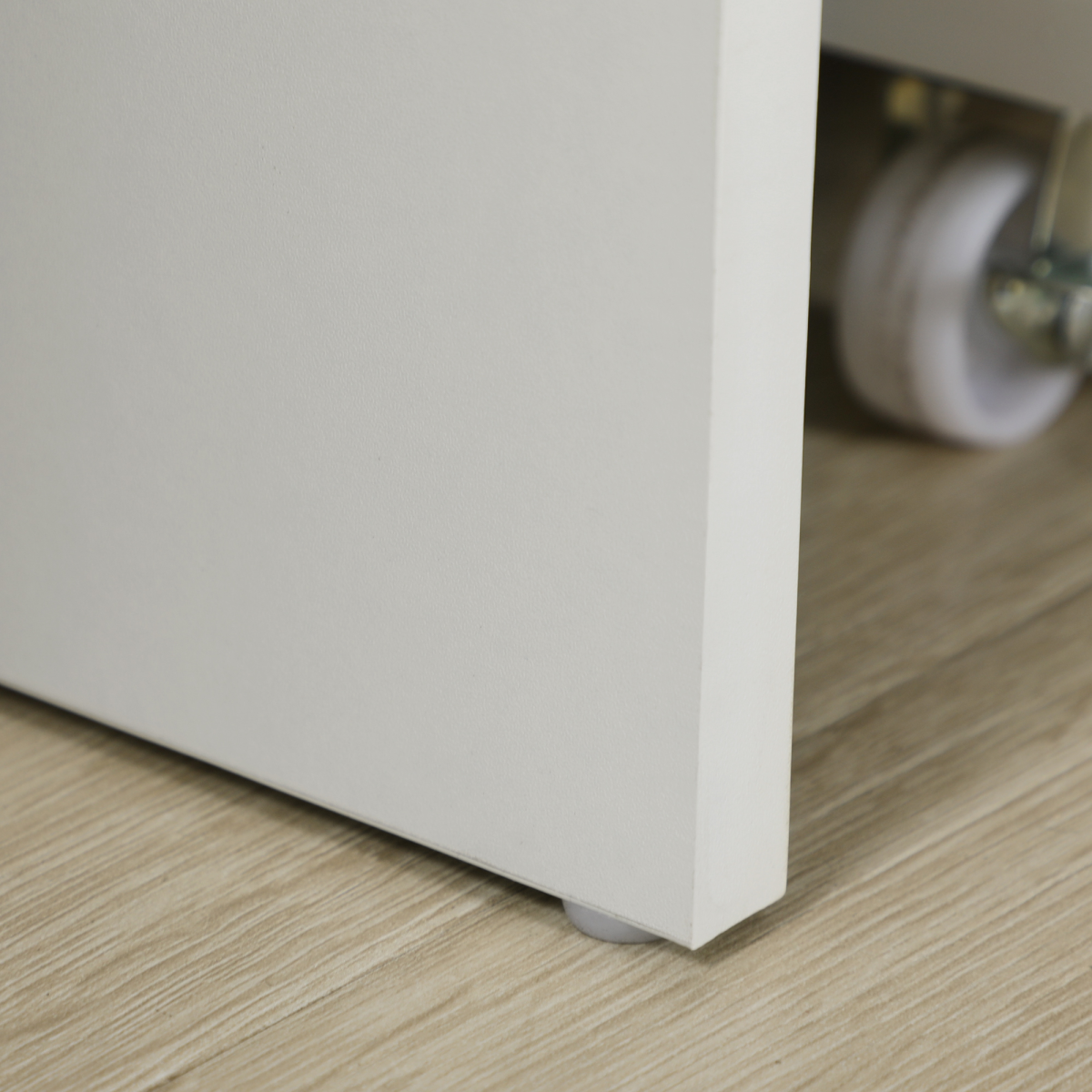 White 5-Drawer Computer Desk for Home Office - Writing Desk with Storage