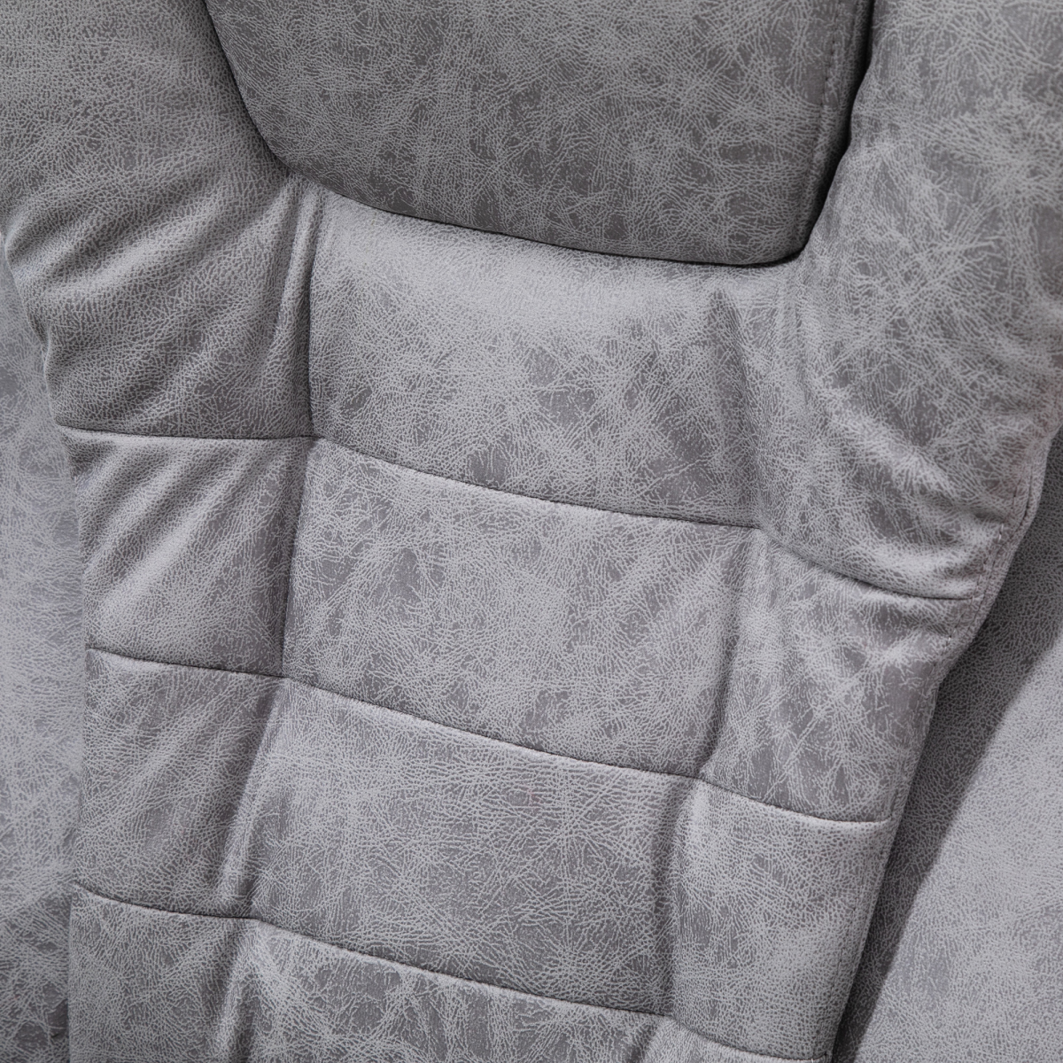 Vintage High Back Heated Massage Office Chair w/ 6 Vibration Points, Grey