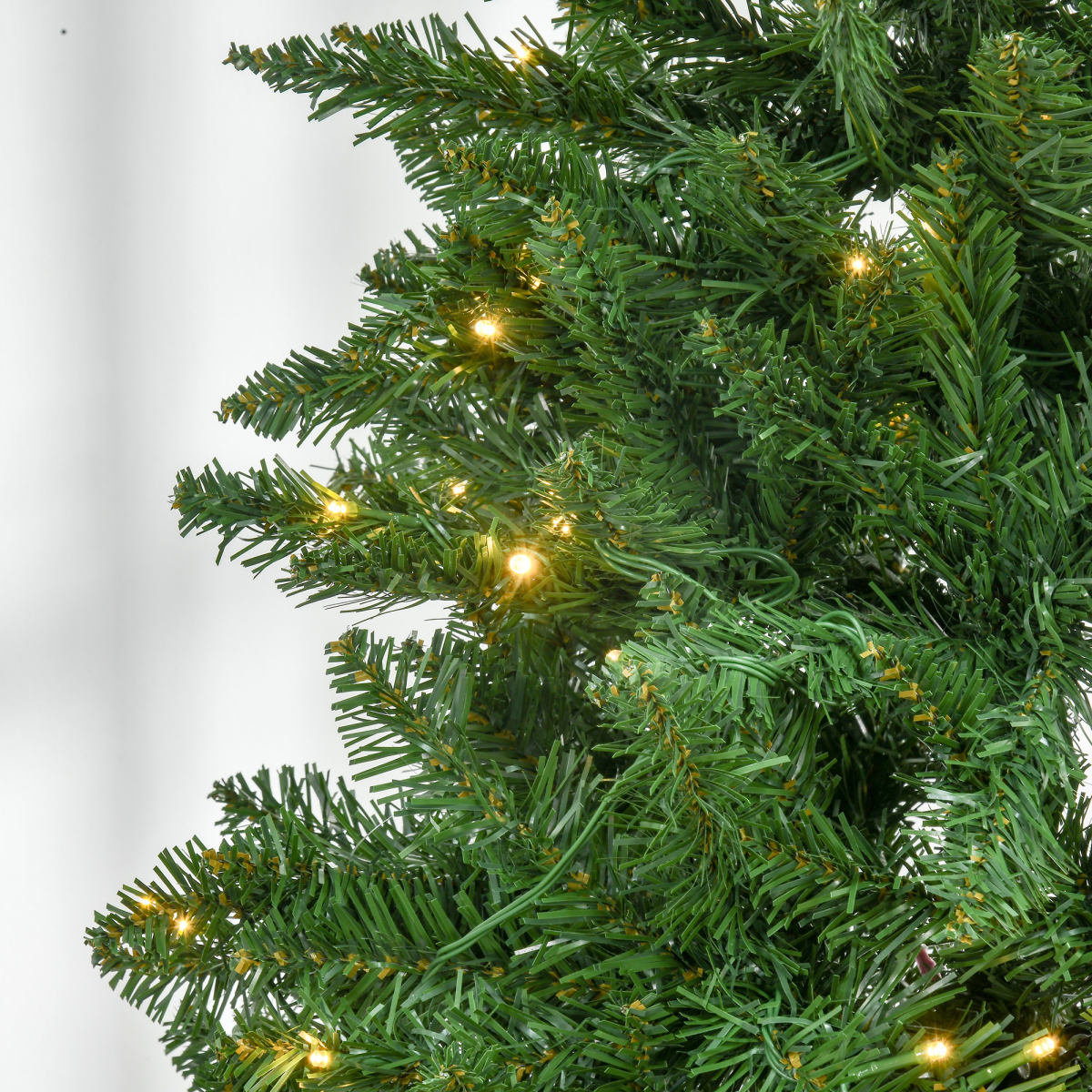 6ft Green Christmas Tree with Warm White LEDs, 8 Light Patterns