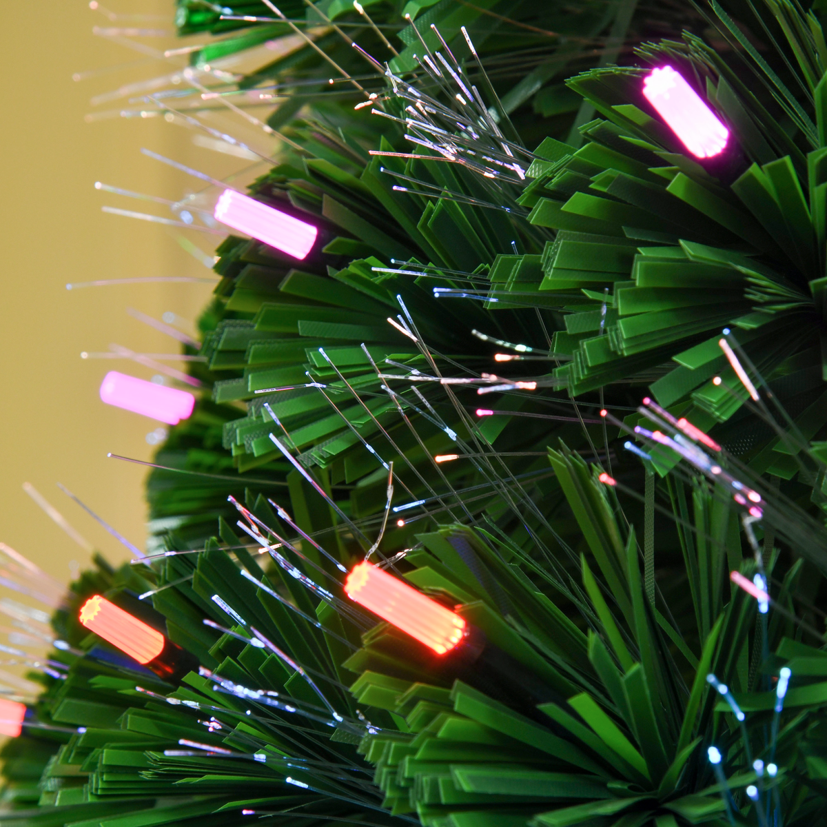 5FT Pre-Lit Christmas Tree with Star Topper, Lights & Metal Base