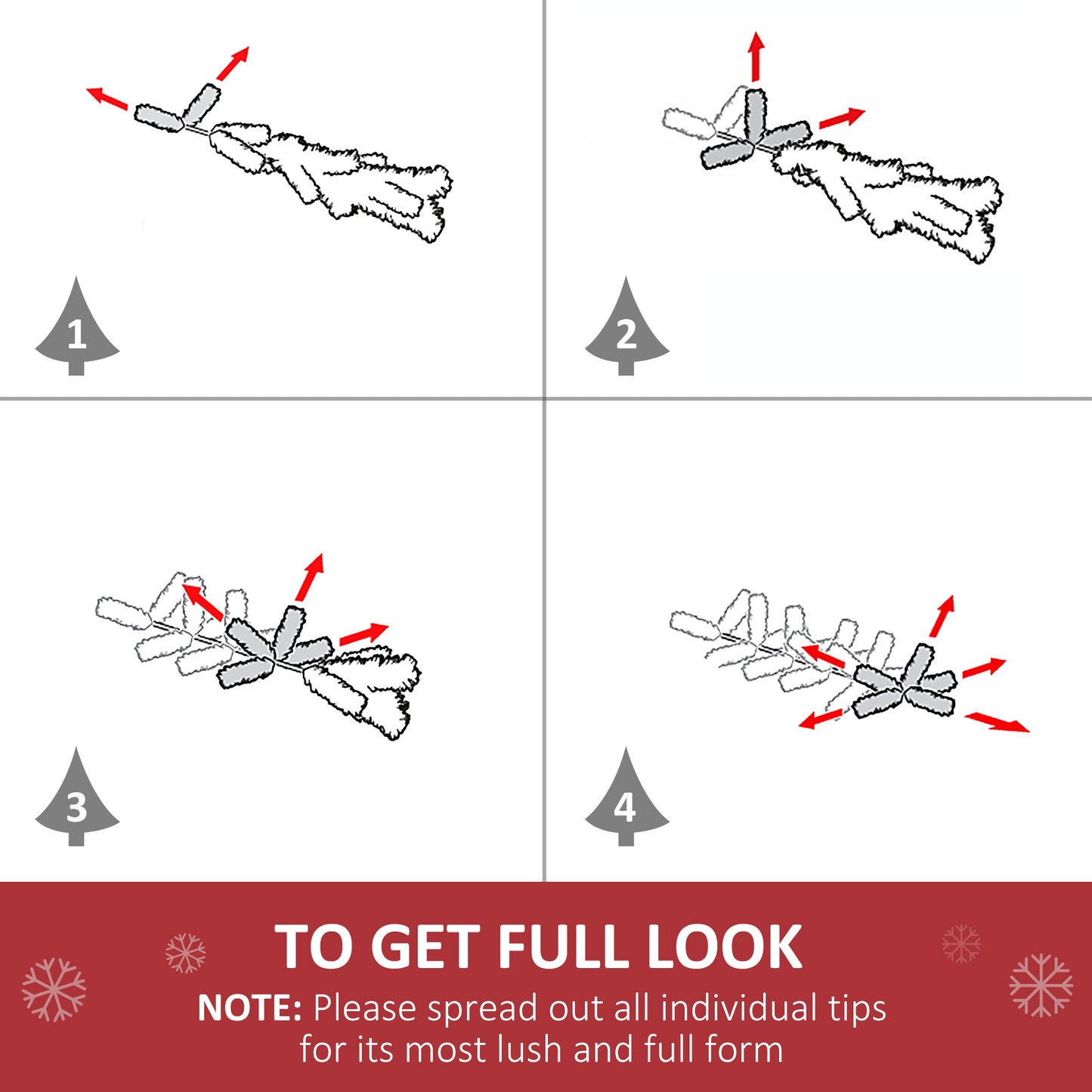 5ft Prelit Artificial Christmas Tree with Multi-Colored Fiber LED Lights, Green