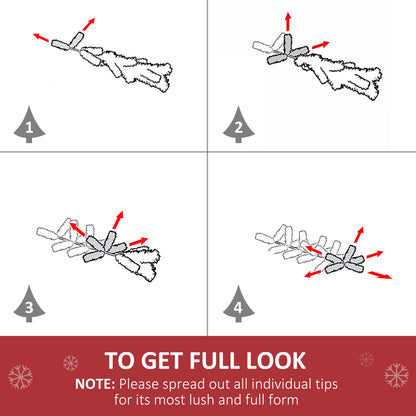 5ft Prelit Artificial Christmas Tree with Multi-Colored Fiber LED Lights, Green