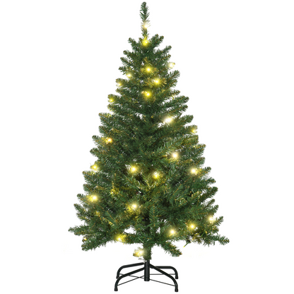 4 Feet Green Warm White LED Christmas Tree with 8 Light Patterns & Controller