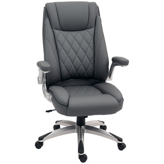 Vinsetto High Back Executive Office Chair Home Swivel Dark Grey