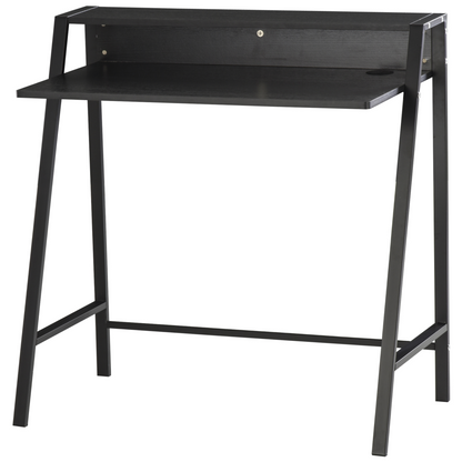 Sturdy Computer Desk with Upper Storage Shelf - Ideal Home Office, 85cm