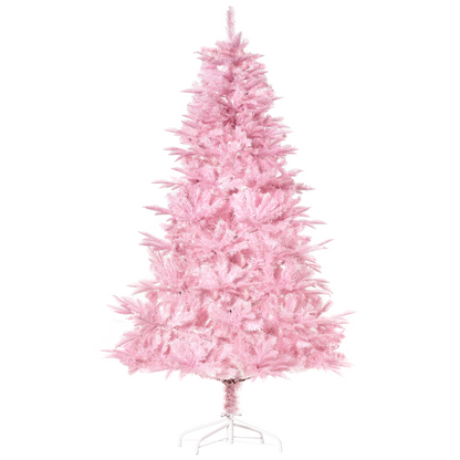 6ft Pink Artificial Christmas Tree - 892 Branches, Automatic Open
