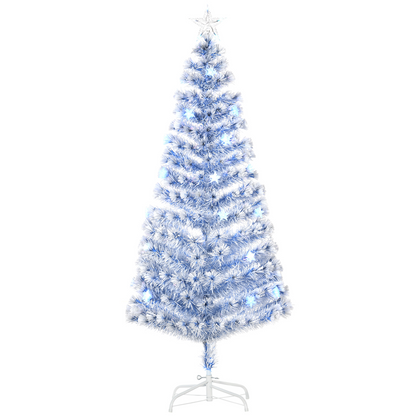 Fibre Optic Artificial Christmas Tree with 26 LED Lights HOMCOM