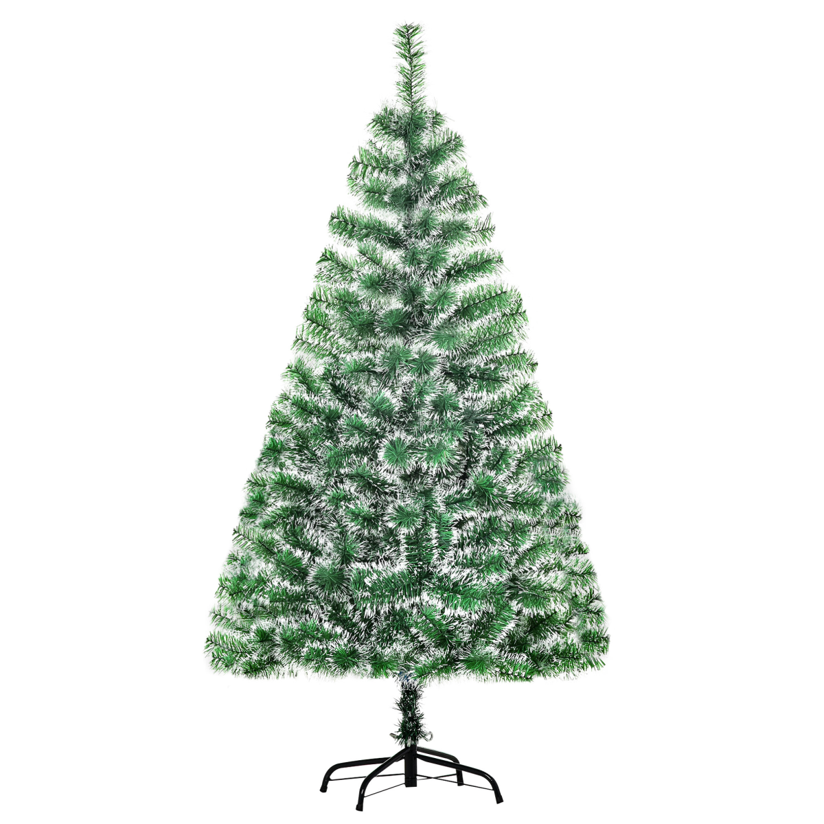 5ft Indoor Christmas Tree with 416 Tips, PET Branches, Metal Stand