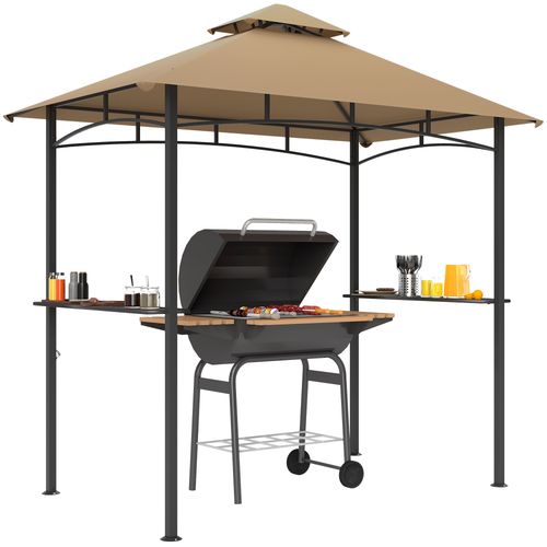Outsunny Double-Tier BBQ Gazebo: Your Ultimate Outdoor Cooking Oasis