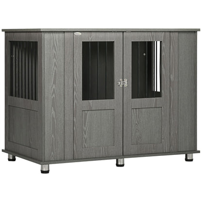 Dual-Function Extra Large Dog Crate: Stylish Indoor End Table & Secure Kennel